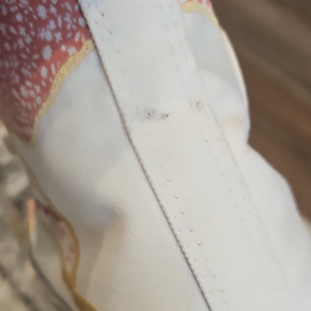 Converse Women's 70 CHUCK TAYLOR Metallic High Top Cream and Light Pink Floral - Picture 12 of 12